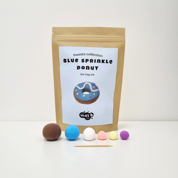 Blue sprinkle donut - Image 2